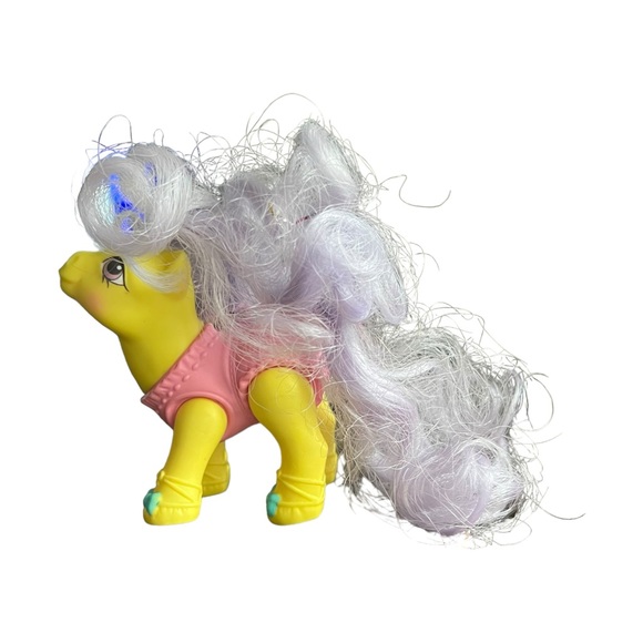 Vintage 1990 G1 My Little Pony Baby Toe Dancer MLP Yellow Pink Purple Ballerina - Picture 6 of 16
